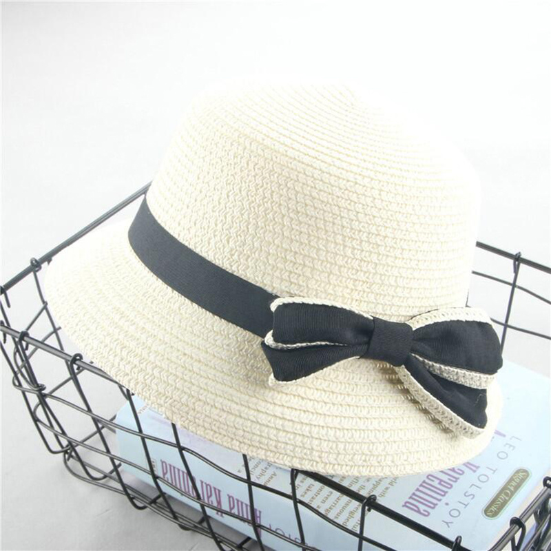 Fashion Korea Customized Unisex Summer Beach Paper Color Straw Kids Lovely Hat