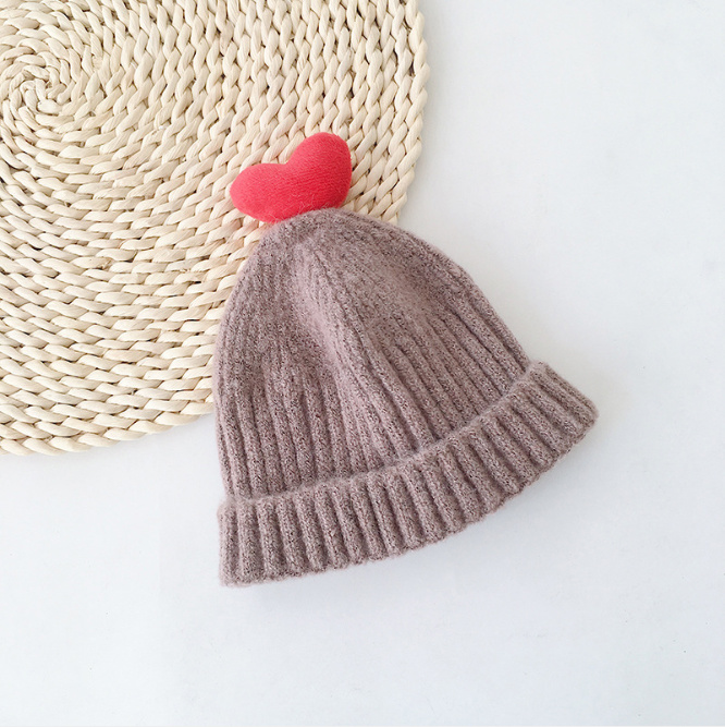 Baby Beanies Winter Hats with Red Heart Kids Cotton Hats