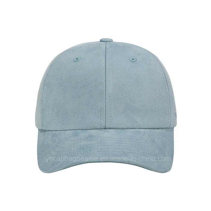 Custom Suede Baseball Cap Real Leather Strap Baseball Cap