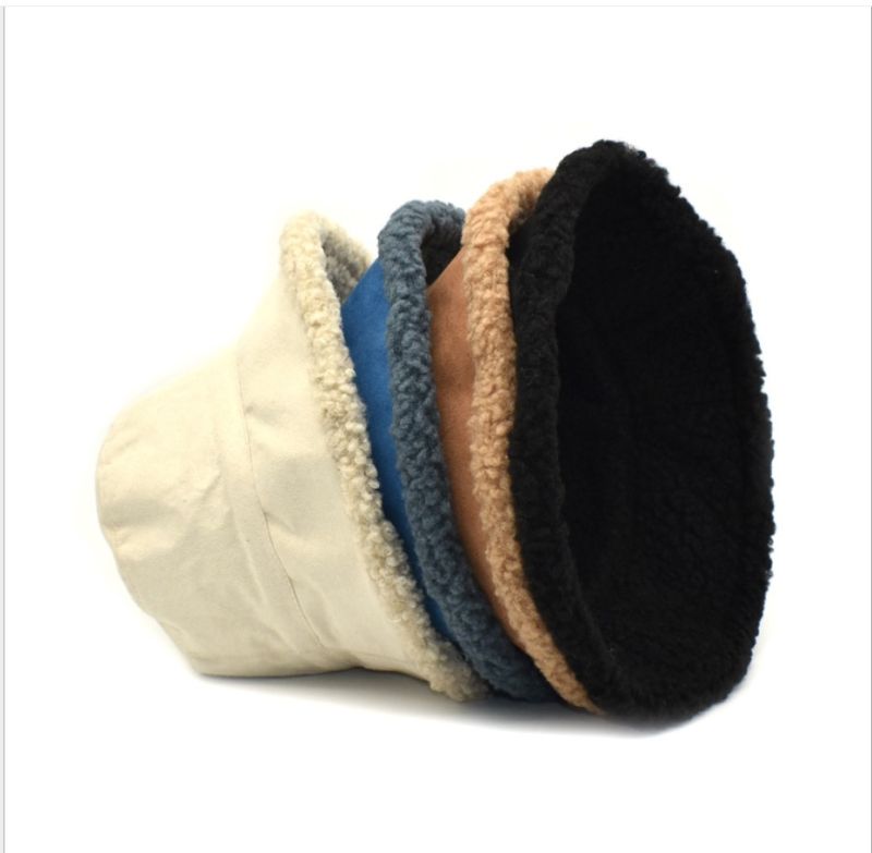 Cashmere Fisherman's Hat Winter Black Fashion Warm Hat