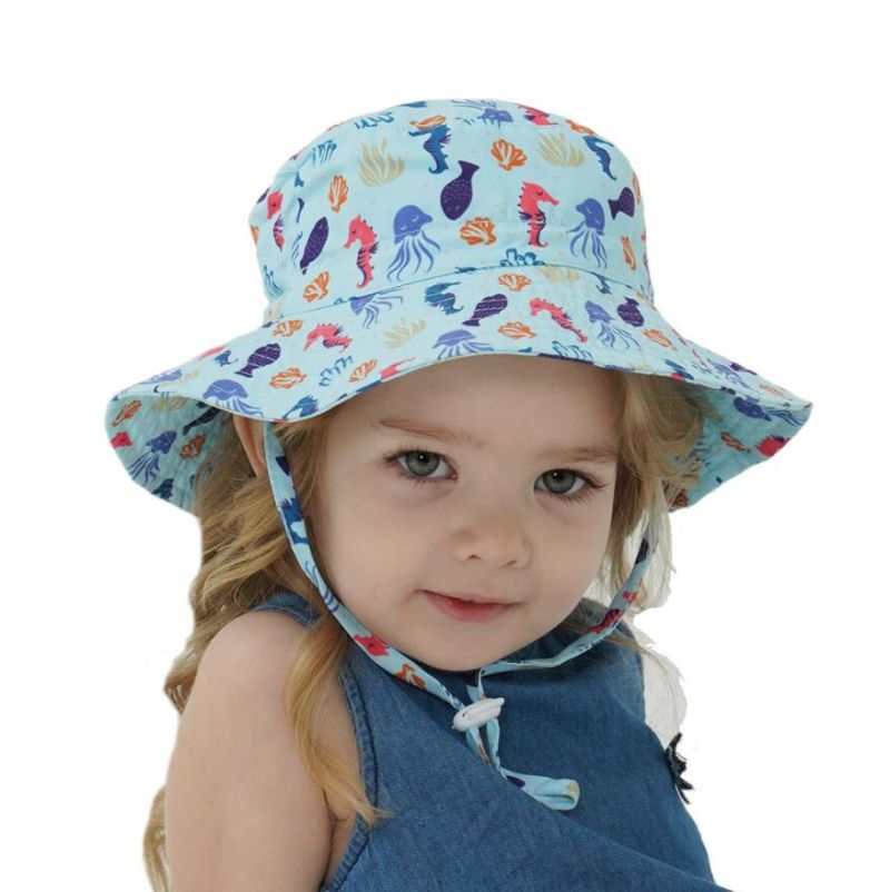 Kids Boys Girls Children's Bucket Hats Cartoon Giraffe Sun Hat Outdoor Beach Hat