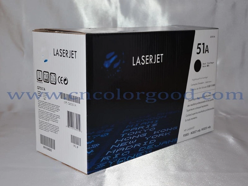 51A Black Lser Toner Cartridge Q7551A Laser Printer Consumable Cartridge for HP Laserjet P4010