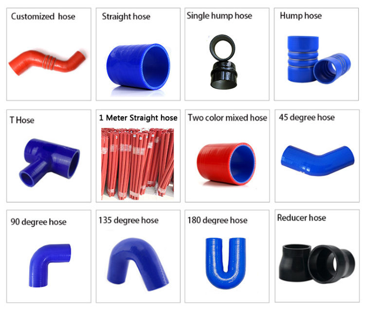 Smooth Surface Good Quality Fabric Reinforced Air Silicone Hose