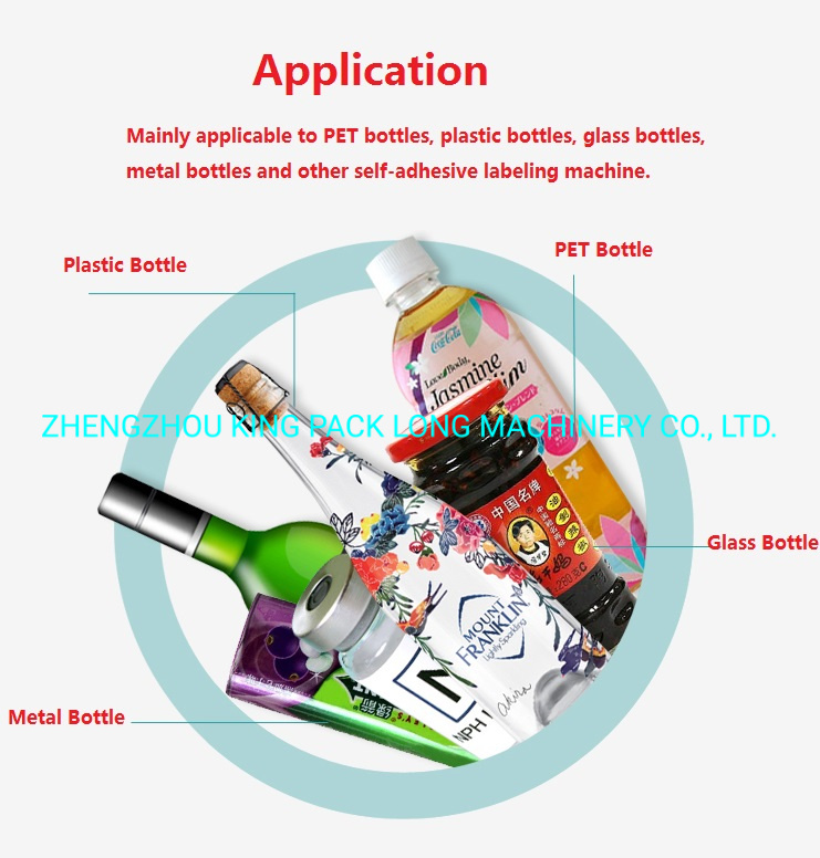 New Style Semi Automatic Double Side Round Bottle Labeling Machine with Printing