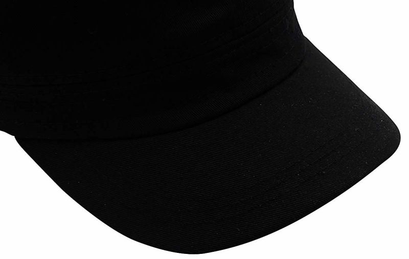 Custom Unisex Cotton Blank Baseball Cap Military Hat with Pocket