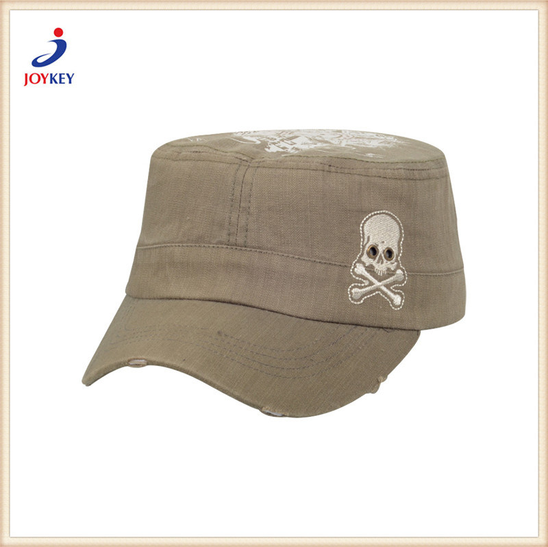 100%Cotton Military Cap, Cotton Hat, Cotton Trucker Cap