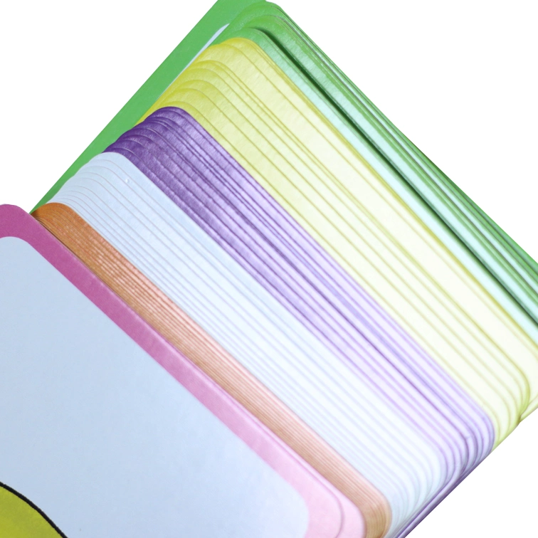 Varnishing Paper Flash Cards for Kids Learning Children Study Cards Custom Printing