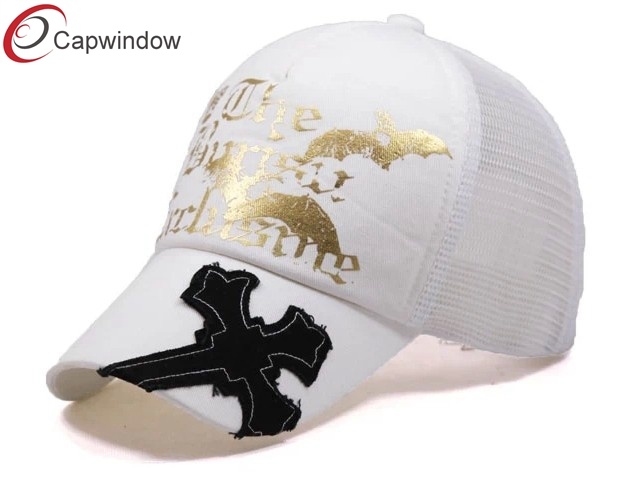White Breathable Mesh Hat Baseball Cap Trucker Hat