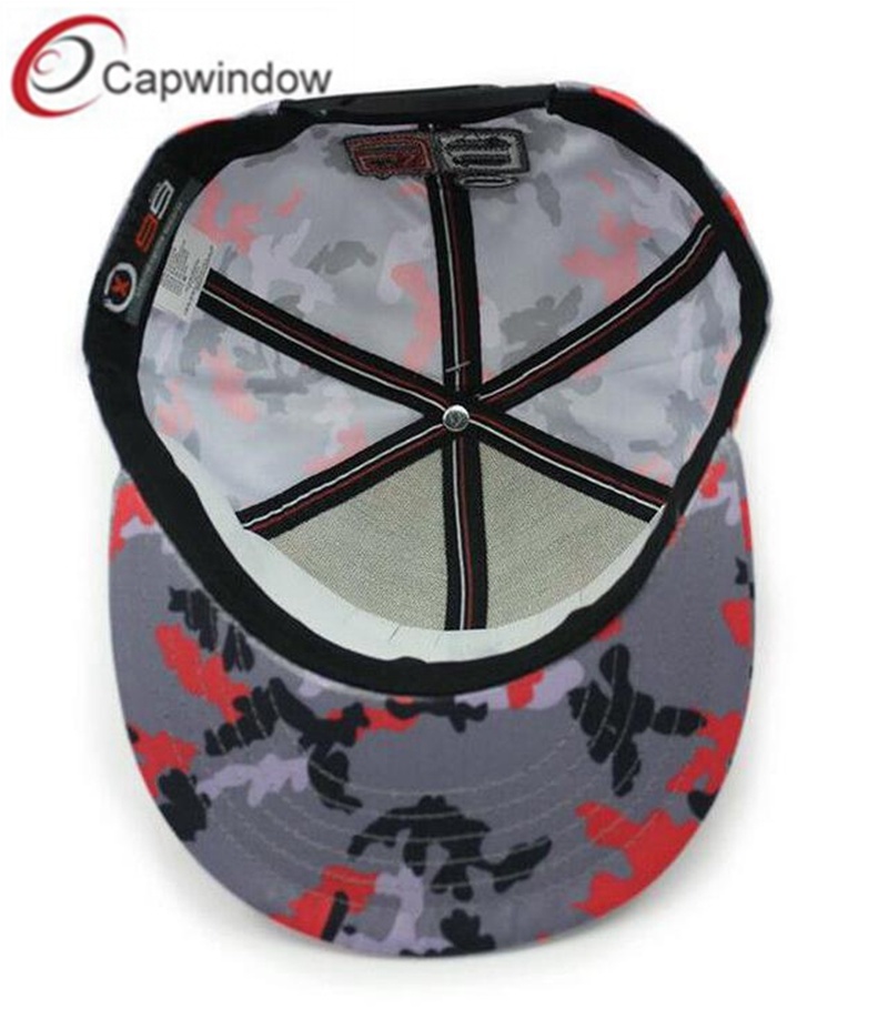 Sublimation Printed Snapback Hat with Round Brim Fashion Cap