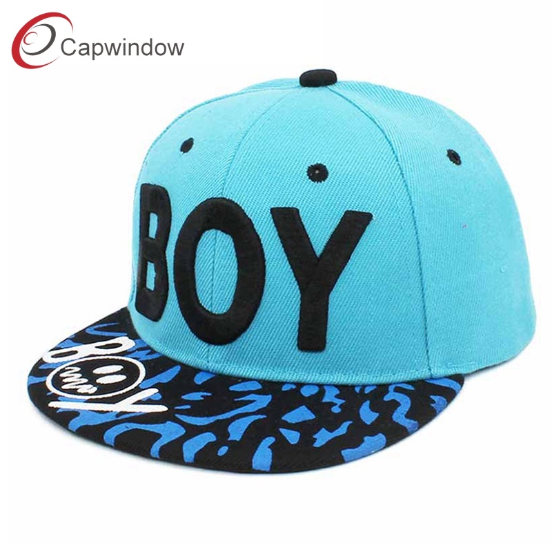 Spring Summer 3D Embroidery"Boy" Snapback Cap Baseball Cap Hip Hop Hat
