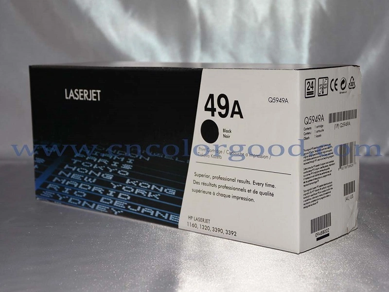 Black Laser Q5949A/49A Genuine Toner Cartridge for HP Original Laser Printer Consumable 1320/1160