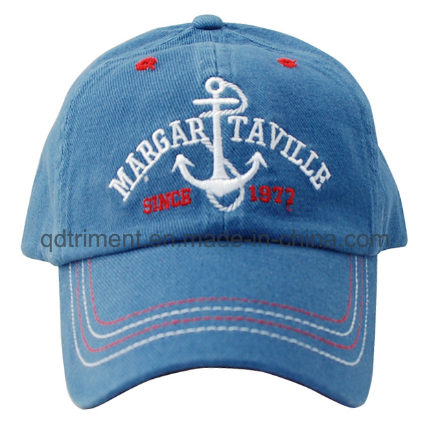 Comfortable Washed Cotton Twill Embroidery Golf Sport Baseball Cap (TMB0835)