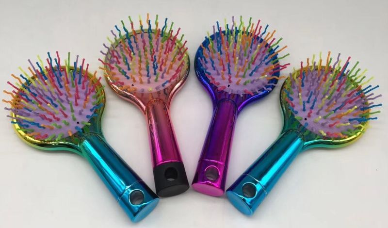Wholesales Pink Pastel Plastic Hairbrush Detangling Paddle Brush