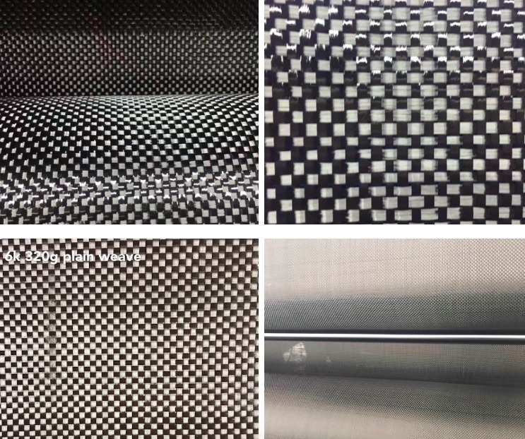High Durability Bidirectional 3K 6K 12K Carbon Fiber Fabric Cloth Roll 100% Carbon Fiber Fabric
