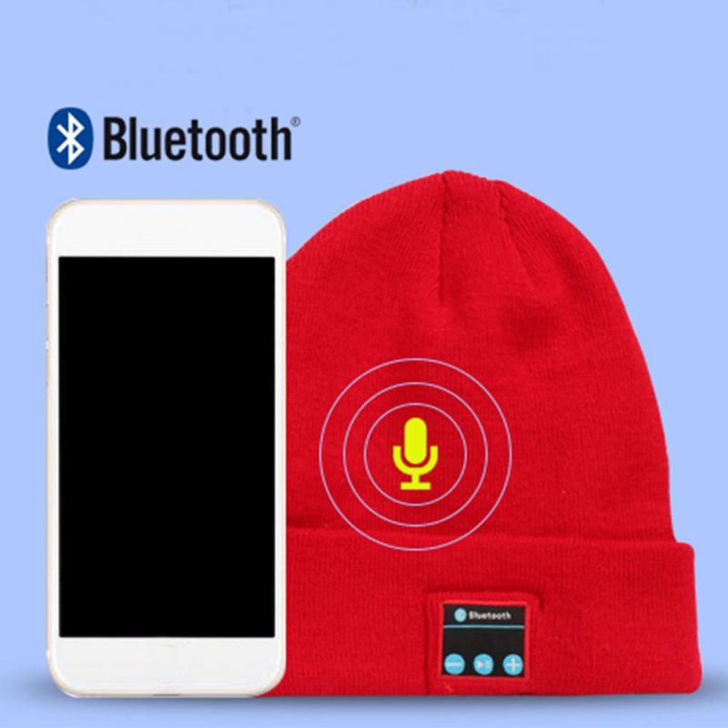 Custom Logo Bluetooth Headset Hat Call Music Hat Knitted Fish Pattern Cap Pineapple Cap