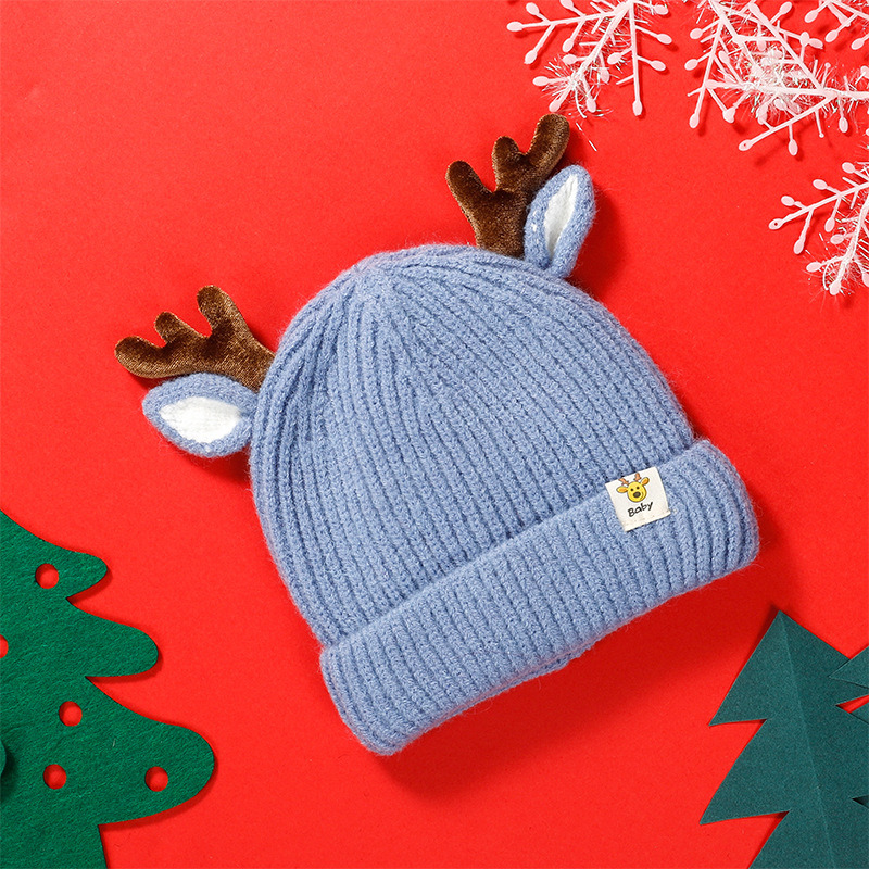 Cartoon Elk Hat Knitted Beanie for Children