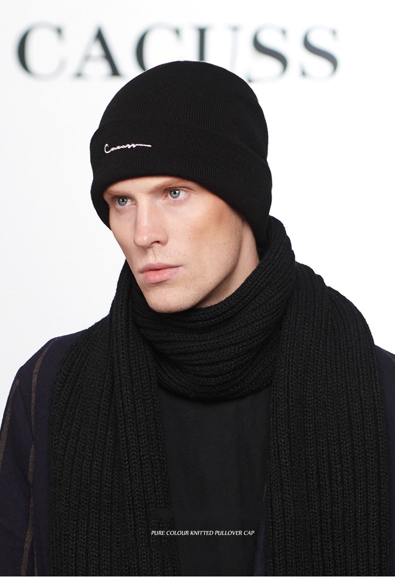 Customized Logo Winter Knit Cap, Woollen Cap, Soft Cotton Hat/Cap