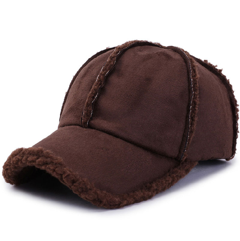 High Quality Suede Faux Leather Baseball Cap