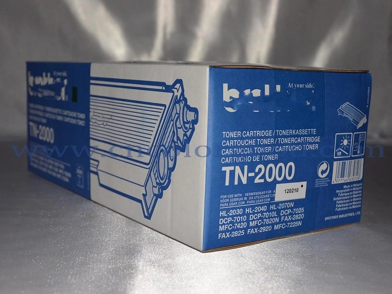 Tn2000 Original Printer Cartridge Laser Toner Black Toner Cartridge for Brother DCP7020
