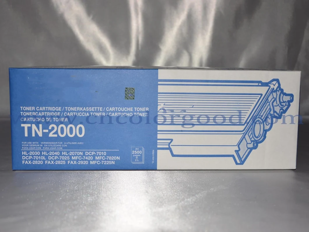 Original Tn2000 Black Toner Cartridge for Brother Printer DCP7020 Cartridge