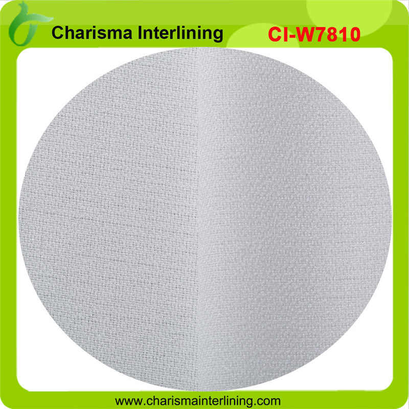 100GSM Woven Bi-Stretch Twill Fusible Polyester Interlining Fabric