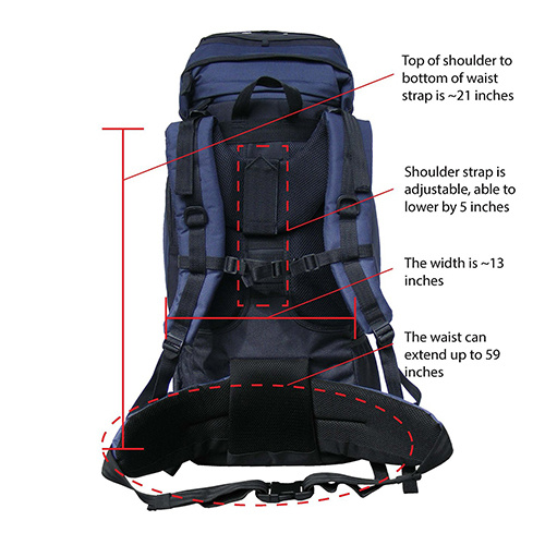 Custom Outdoor Mountain Climbing Sports Bag Traveling Camping Backpack