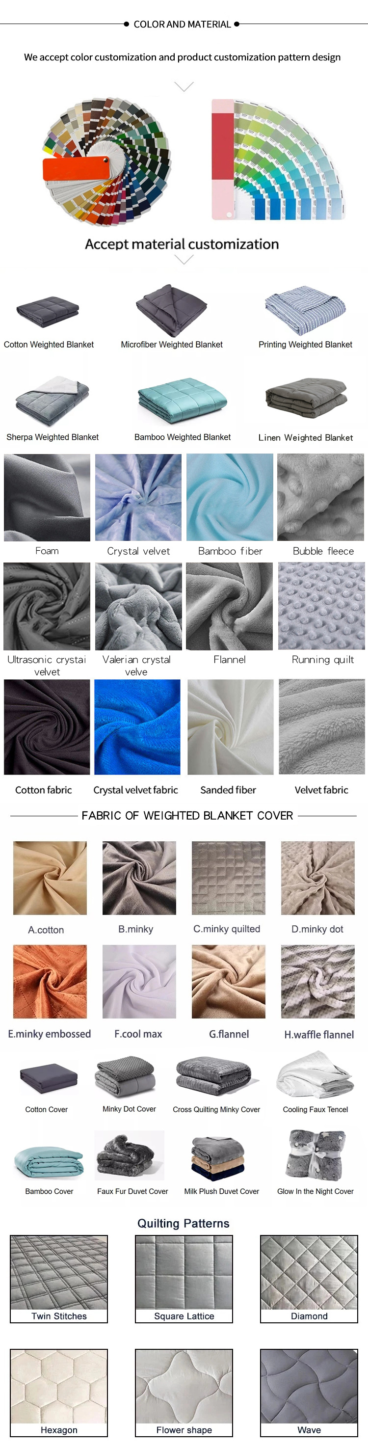 Kids Weighted Blanket Cotton Baby Weighted Blanket Gravity Baby 100% Cotton Organic Weighted Blanket