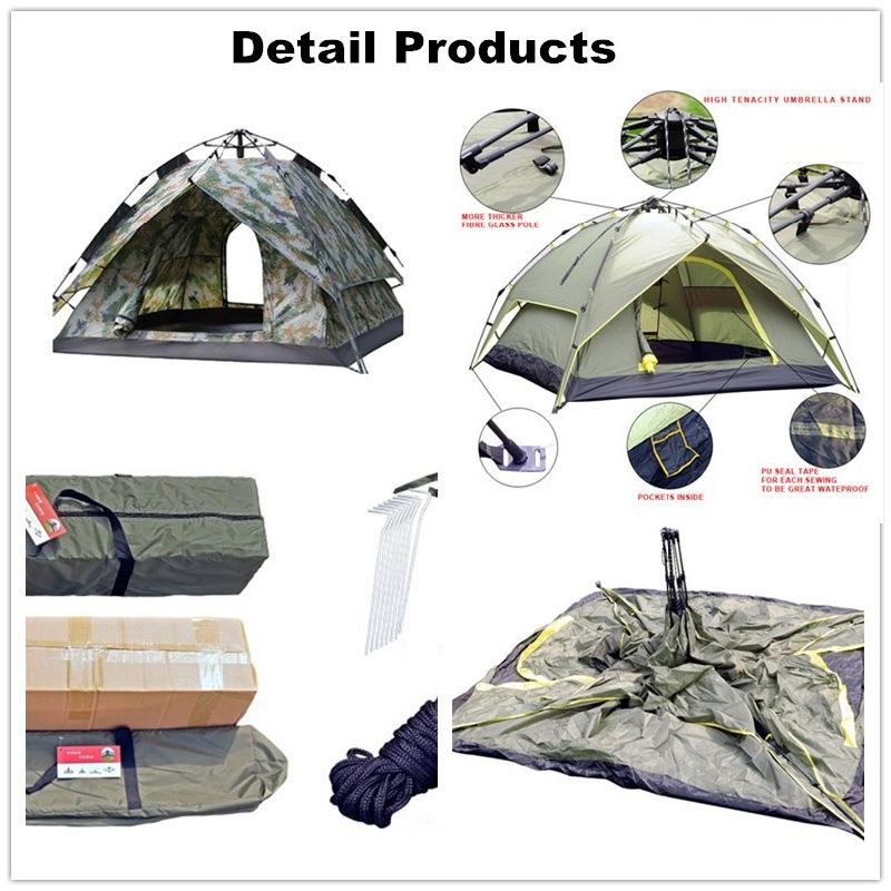 Camouflage Hiking Military Folding Automatic Popup Army Individual Camouflage Tent