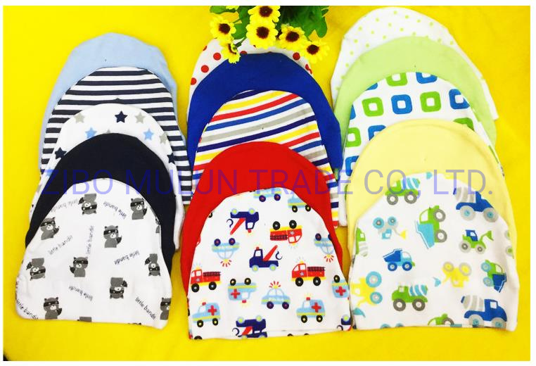 Knitted Jacquard Children Hats 100 Cotton Newborn Baby Caps