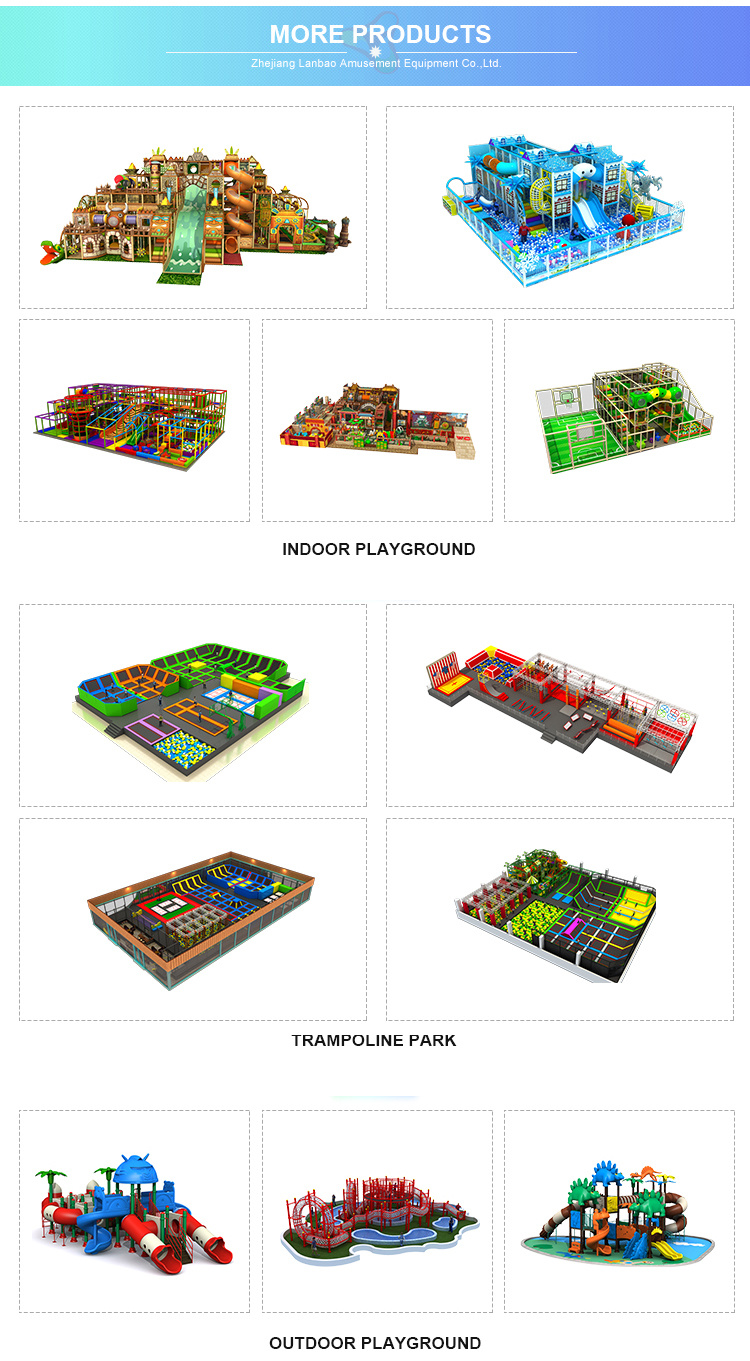 Large Jungle Themed Playground Kids Soft Play Games Amusement Park Equipment