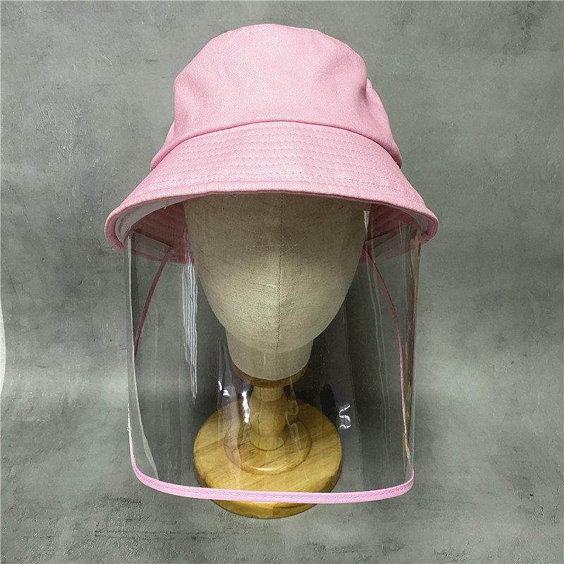 High Quality Bucket Hat Fisherman Hat with PP Mask Hat for Adult Children Protective Cap Yellow