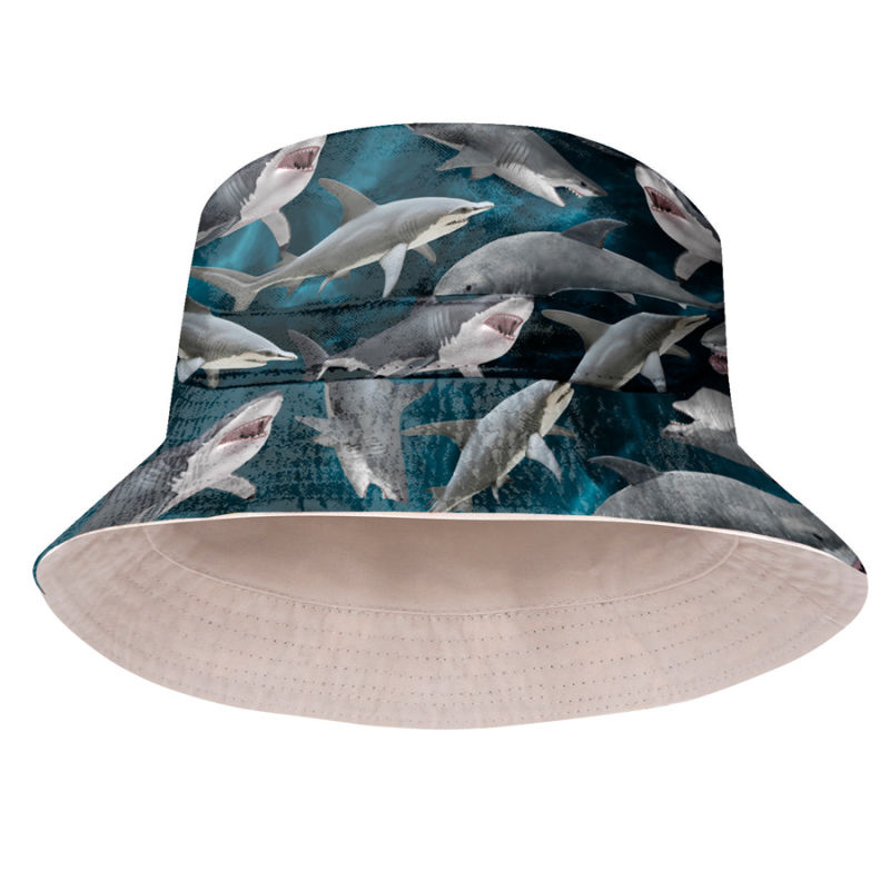 Men and Women Cap Four Season Bucket Hat Reversible Sun Fisherman Cap