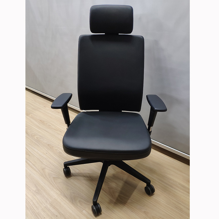 Black PU Leather Executive High Back Chairs Seating