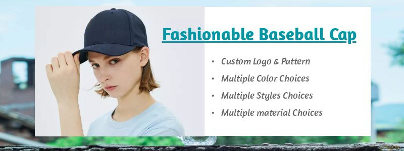 Embroidered Sports Hat 100% Cotton Women Baseball Cap