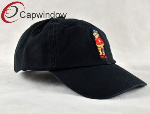 100% Cotton &#160; Baseball Cap/Hat with Flat Embroidery