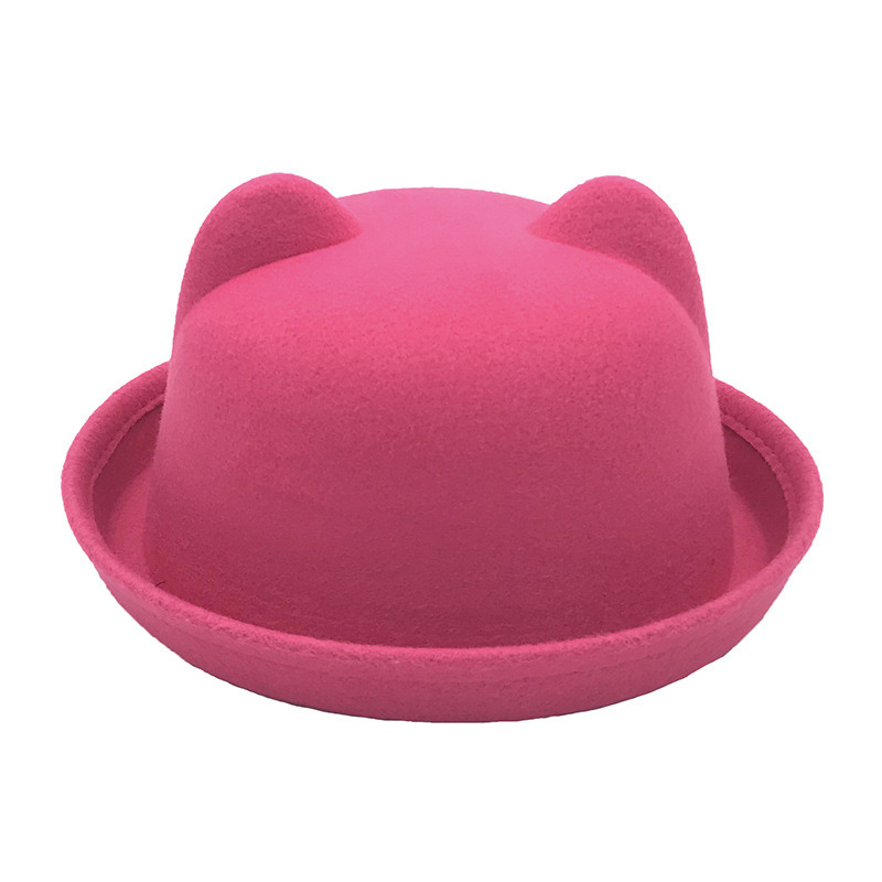 New Style Hot Sell Kids Fedora Hats Wool Children Felt Hats