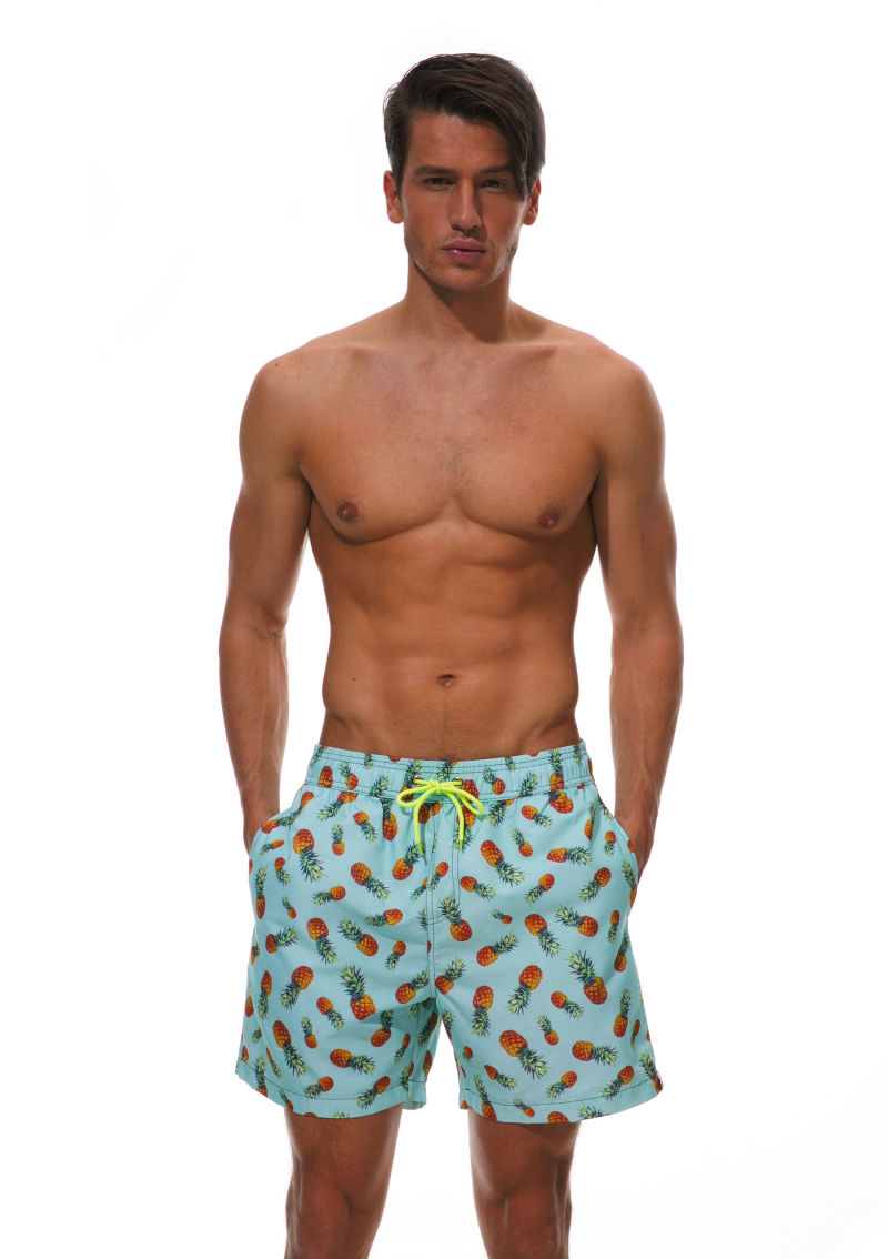 Customized Logo Design Mens Swim Trunks Beach Shorts Boardshorts for Boys