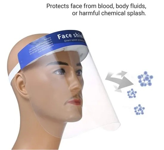 Comfortable Shield Full Face Shield for Disposable Anti Fog Face Shield