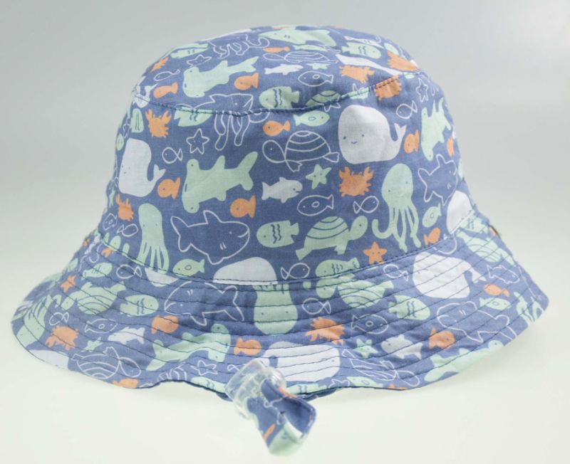 100% Cotton Kids Printed Customized Sport Hats Bucket Hats