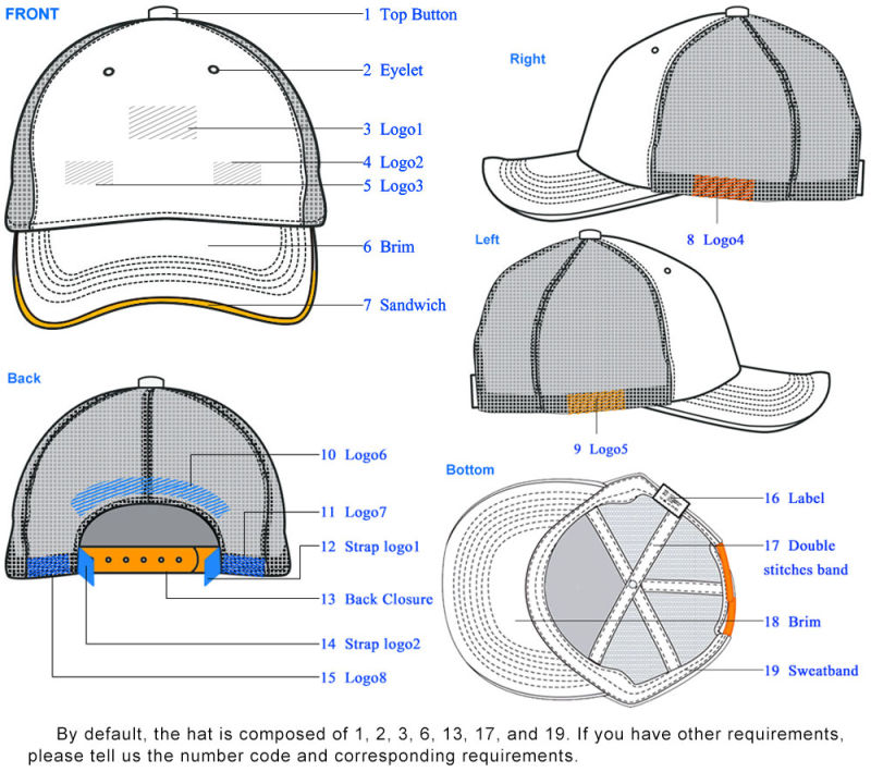 Wholesale Breathable and Casual Sporty Cap Hat Embroidered Baseball Cap
