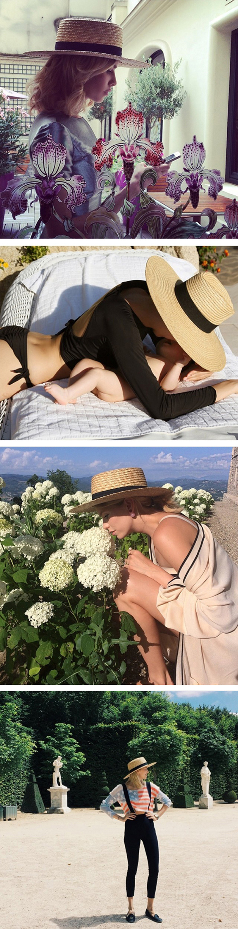 2019 Simple Summer Parent-Child Beach Hat Female Casual Panama Hat Lady Brand Women