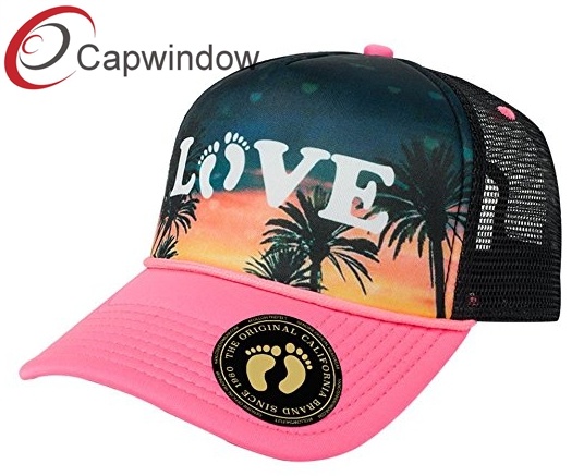 Beach Holiday Honey Moon Love Trucker Hat /Mesh Cap 5 Panel Baseball Cap