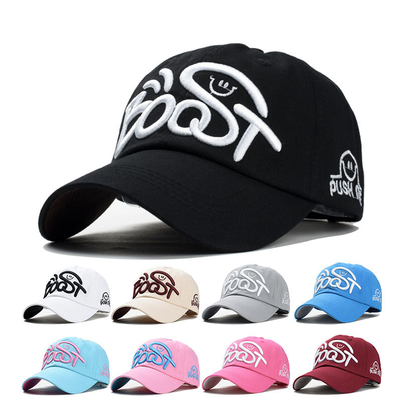 6 Panel Cotton Customized 3D Embroidery Logo Adjustable Hat Baseball Cap for Women