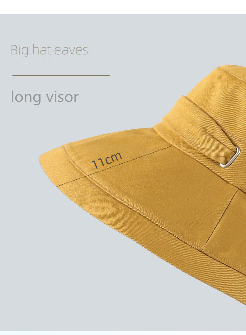 Custom Summer Sun Hat, Visor Hat, Cotton Twill Bucket Upf50+
