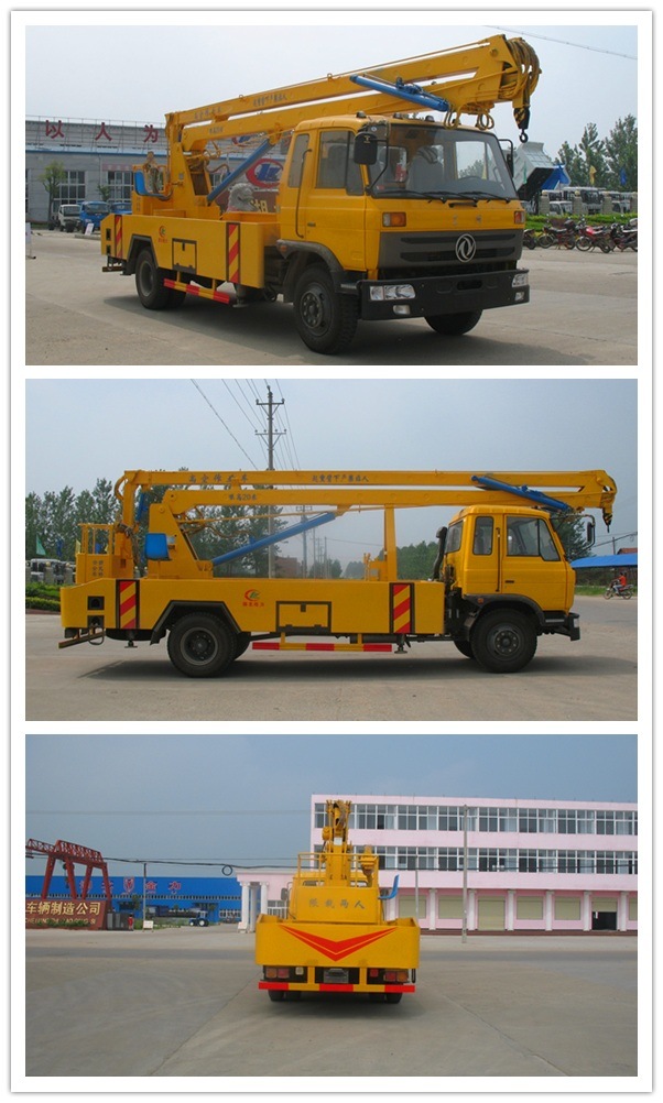 High Altitude 14-16m Aerial Working Truck with Bucket Aerial Lift Truck