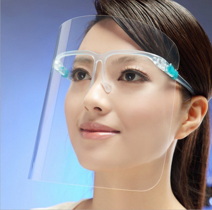 Face Shield Disposable Transparent Face Protective Isolation Shield with Fast Safe Transport