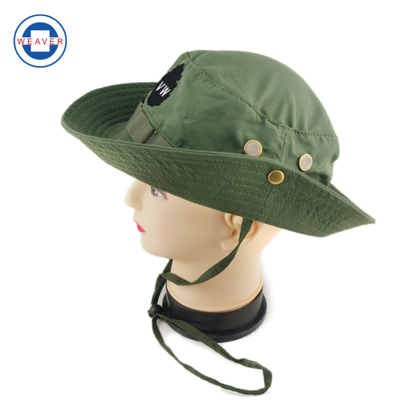 Green Cotton Jungle Hat Sun Hat Bucket Hat Fisherman Hat Police Hat