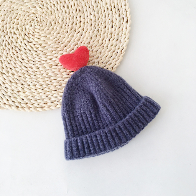Baby Beanies Winter Hats with Red Heart Kids Cotton Hats