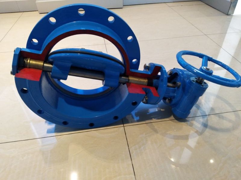 Doube/ Three Ecentric Resilisent Seat Flanged Butterfly Valve