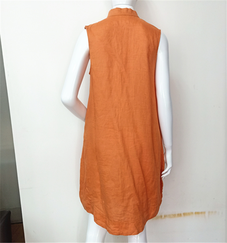 Trendy Style Plain Embroidered Linen Cotton Saree Woman Blouse Dress